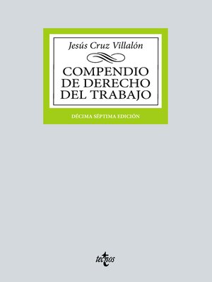 cover image of Compendio de Derecho del Trabajo